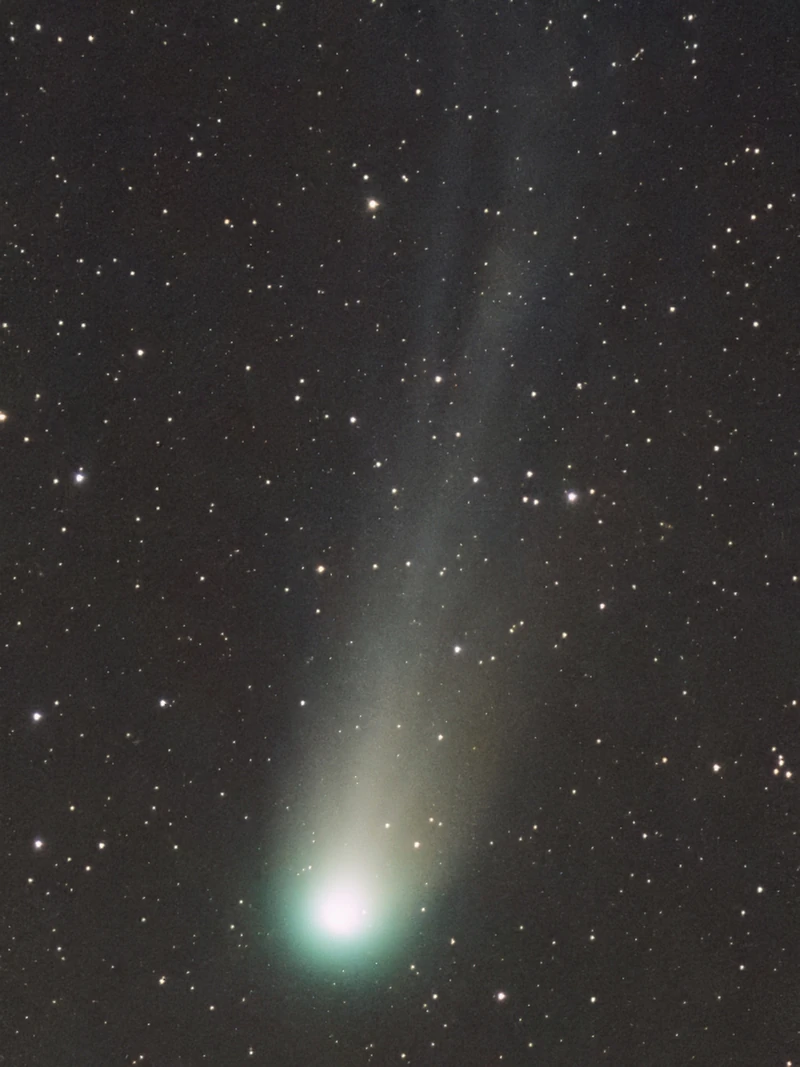 71 vuoden välein vierailevan komeetan voi nähdä jopa paljaalla silmällä. (Kuva: Ari Ollikainen.)