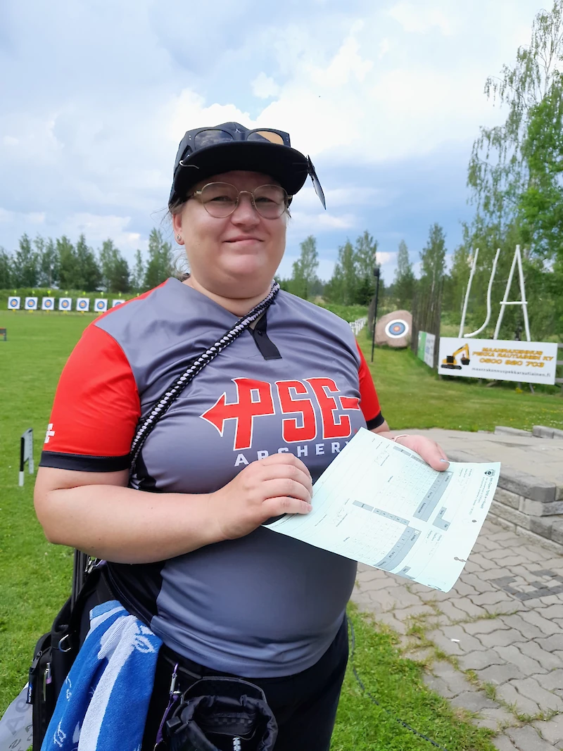 Satu Nisulalla oli hymy herkässä ennätystuloksen jälkeen. (Kuva: Arja Lehto.)